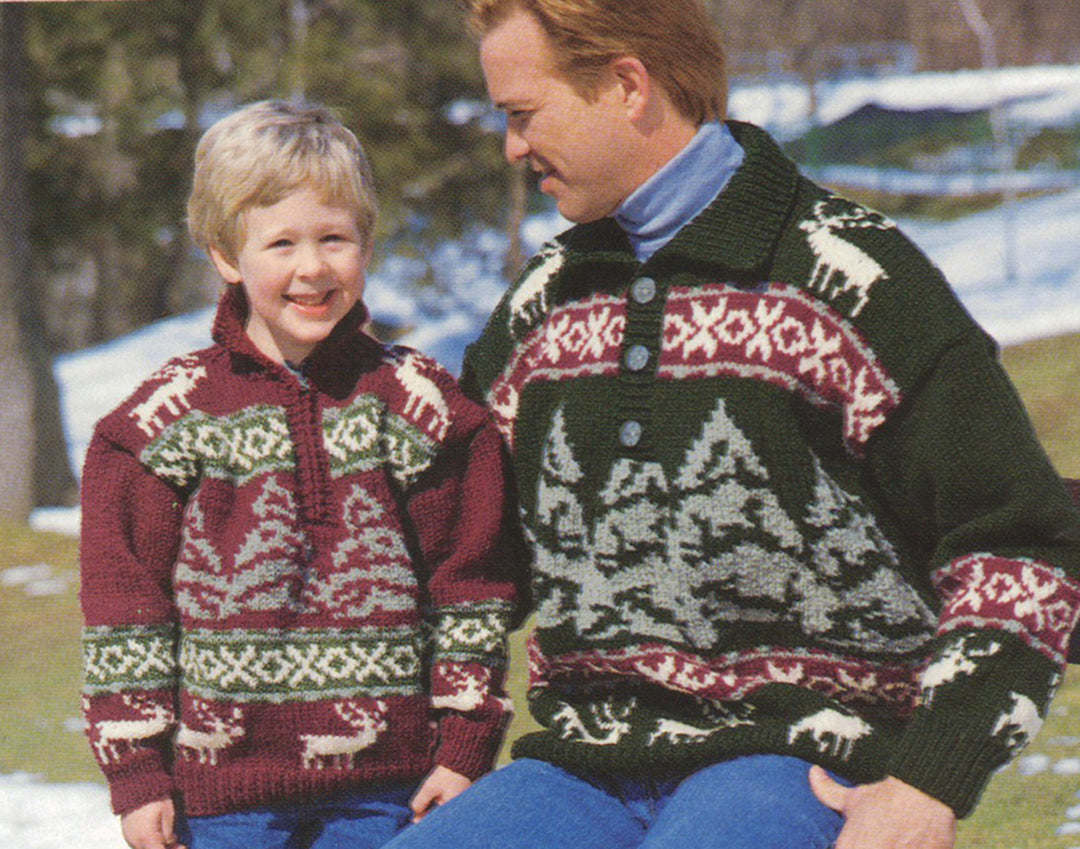 Reindeer and Trees Pullover Pattern