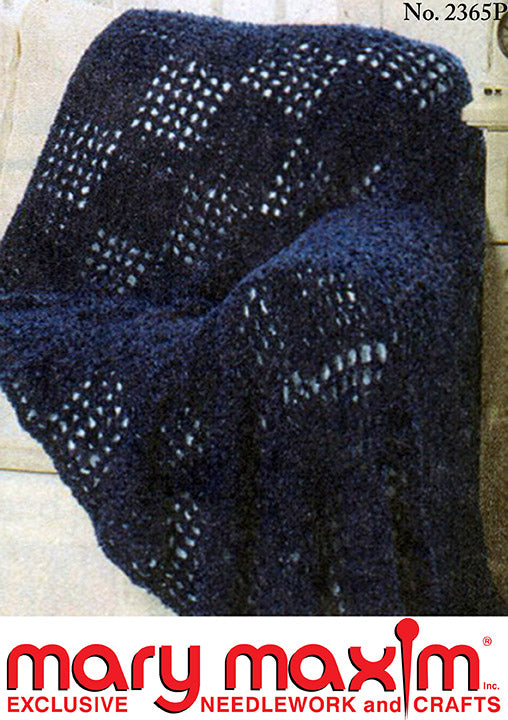 Soft Boucle Throw Pattern