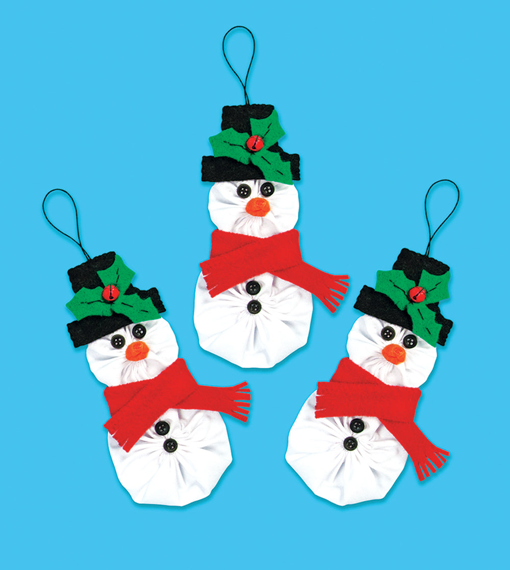 Yo Yo Snowmen Ornament Pattern