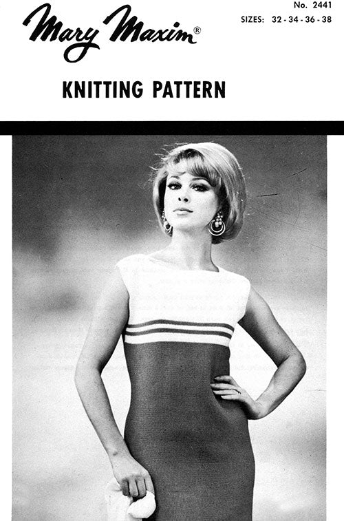 ladies dress knitting patterns Womens Dress Knitting Pattern PDF Ladies 32, 34, 36 and 38 Inch Chest, Summer Sleeveless Dress, Flowers, Vintage Knitting Patterns for Women