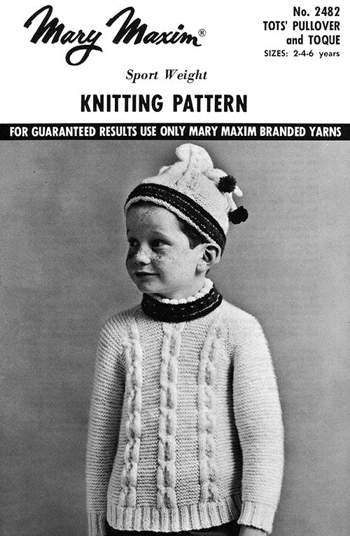 Tot's Pullover and Toque Pattern