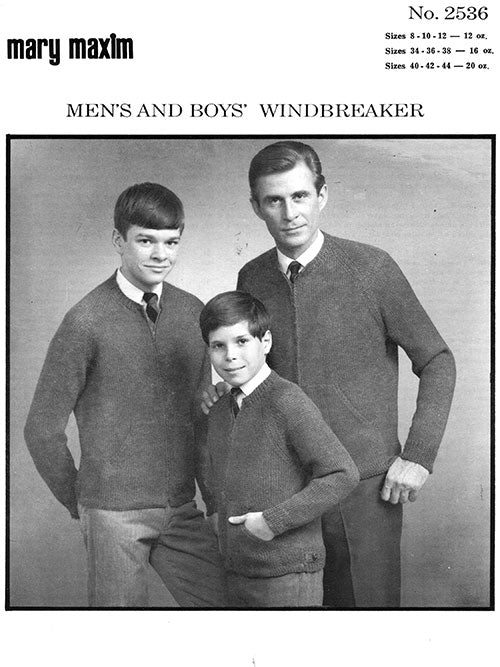 Men's and Boys' Windbreaker Pattern