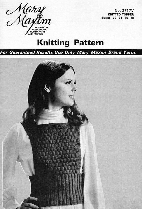 Knitted Topper Pattern
