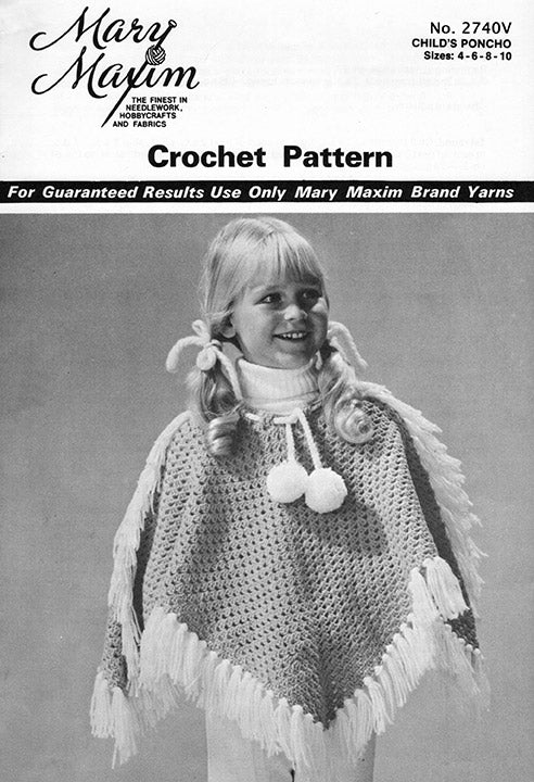 Child's Poncho Pattern