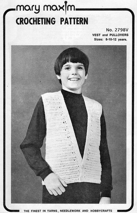 Children's Sleeveless Vest and Pullover Pattern