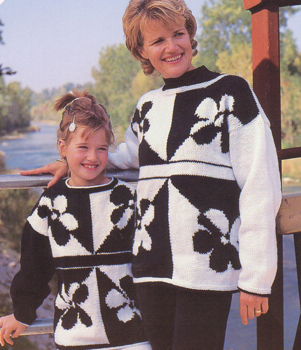 Kid's Flower Power Sweater Pattern