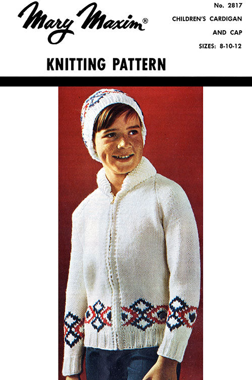 Children's Cardigan and Cap Pattern