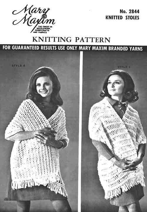 Knitted Stoles Patten