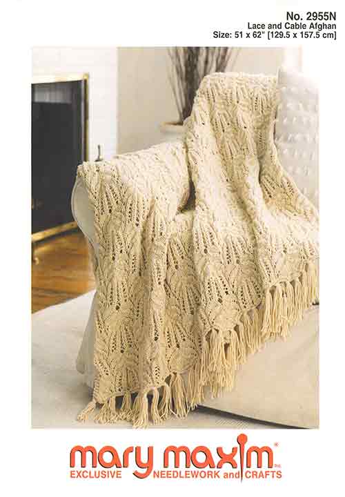 Lace and Cable Afghan Pattern