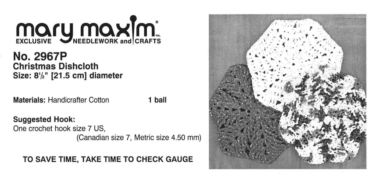 Christmas Dishcloth Pattern