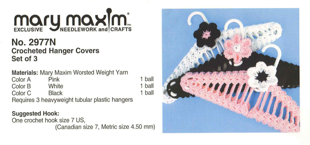 Crocheted Hanger Cover Pattern