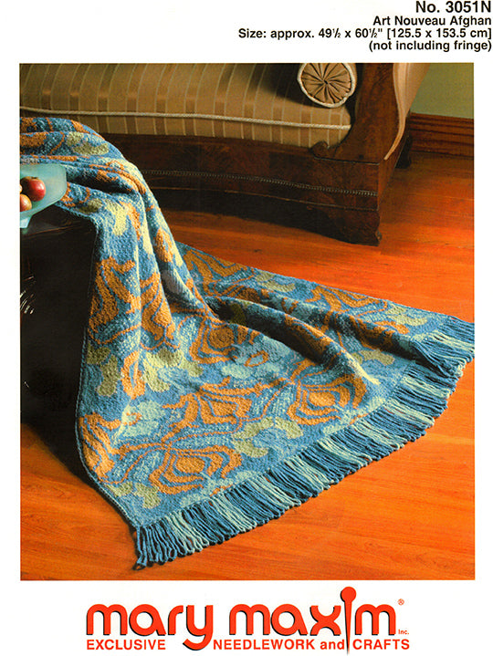 Art Nouveau Afghan Pattern – Mary Maxim