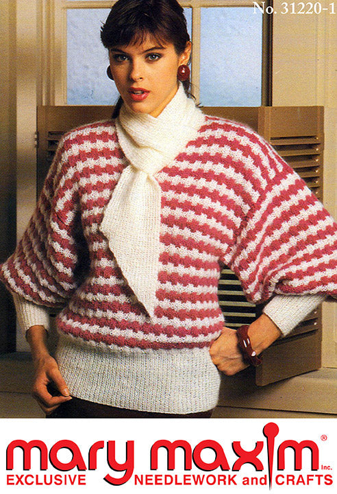 Scarf-Neck Pullover Pattern