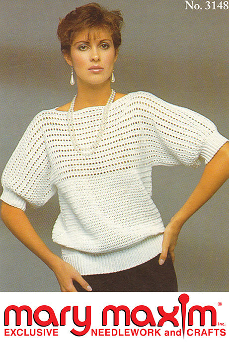 Maxident Crochet Pattern Crocheted Sweater Pattern – Mary Maxim