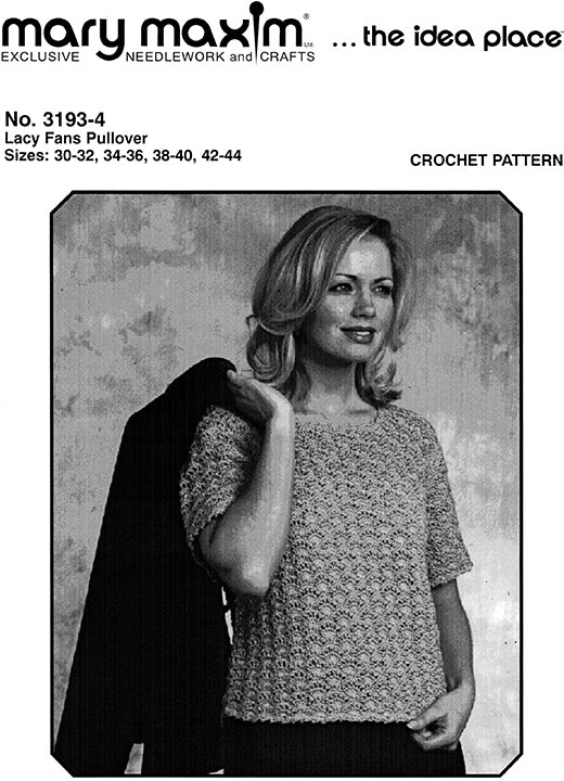 Lacy Fans Pullover Pattern