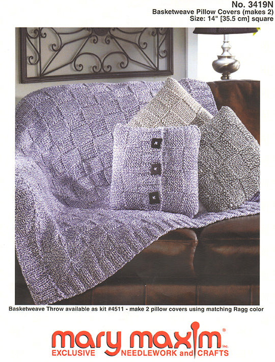 Basketweave Pillow Covers Pattern