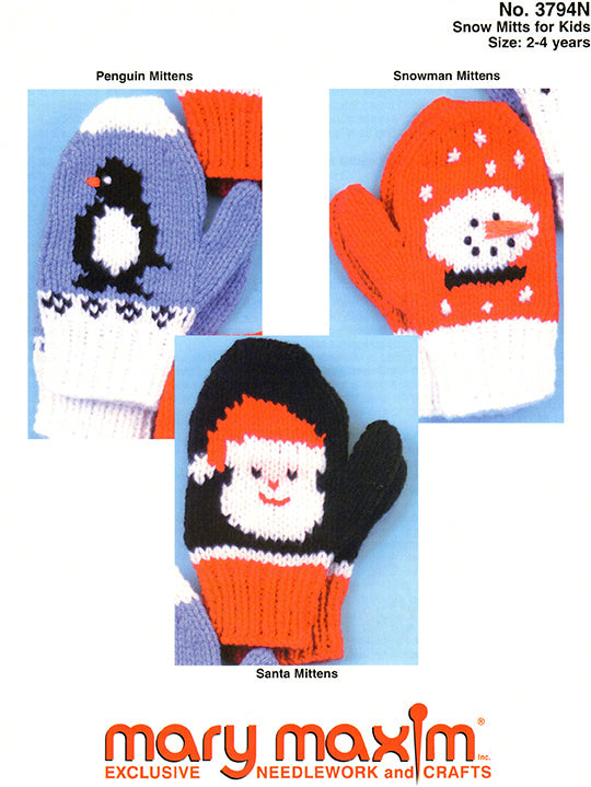 Snow Mitts for Kids Pattern
