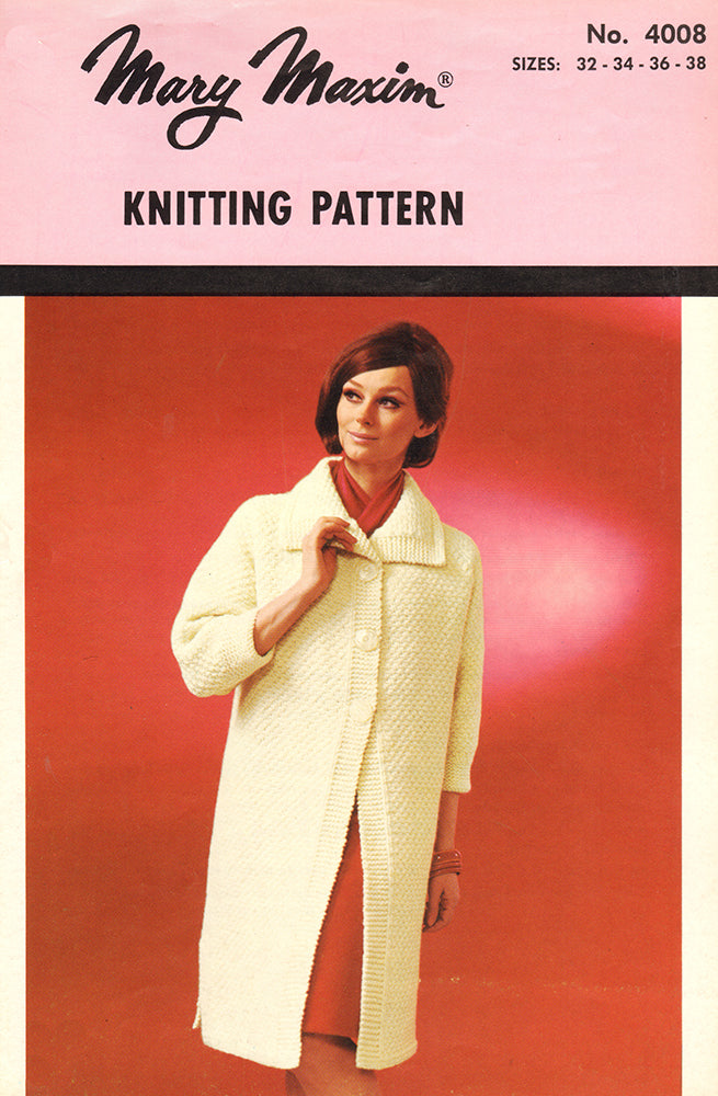 Knitted Dress Coat Pattern