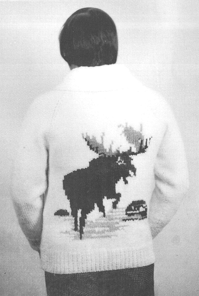 Men's Moose Cardigan Pattern