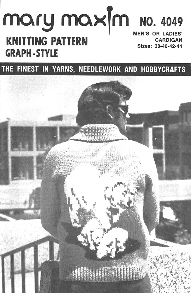Men's or Ladies' Polar Bear Cardigan Pattern – Mary Maxim