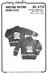 Kiddies' Rag Doll - Girl Cardigan Pattern