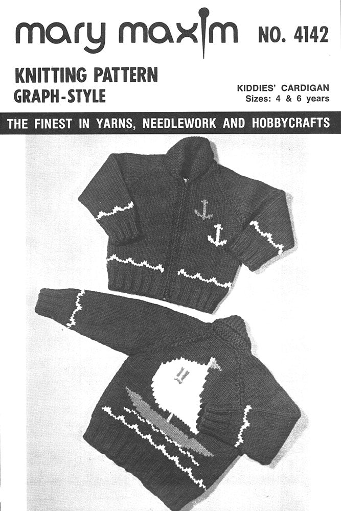 Kiddies' Sailboat Cardigan Pattern