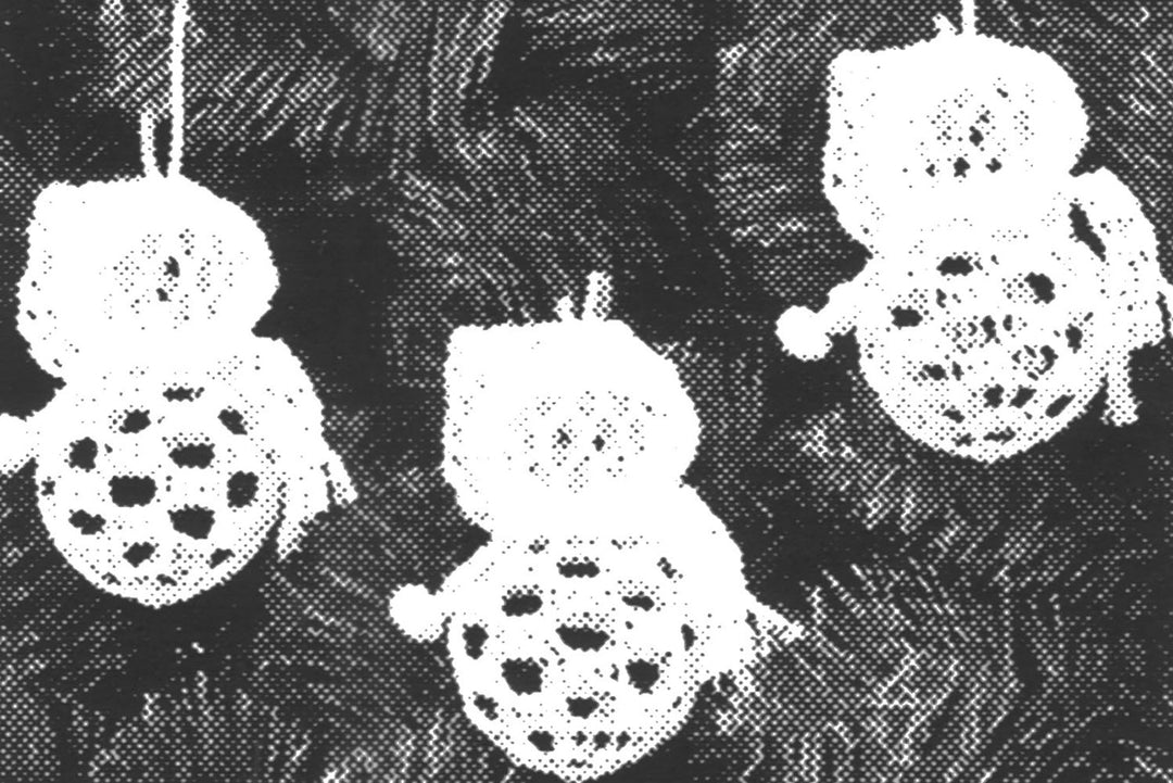 Crochet Snowman Ornament Pattern