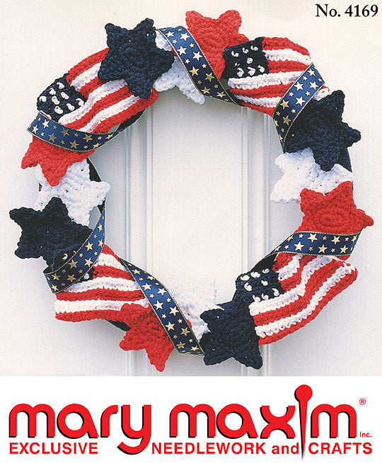 American Flag Wreath Pattern