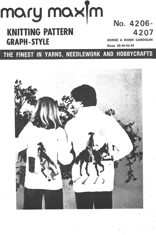 Horse & Rider Cardigan Pattern