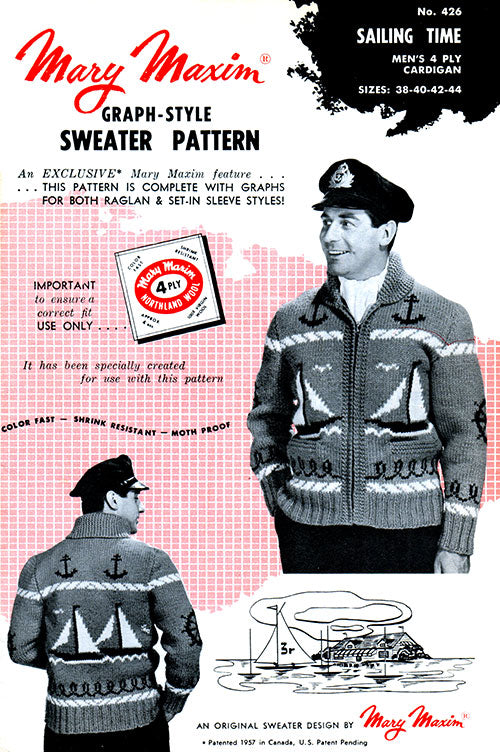 Men's Sailing Time Cardigan Pattern