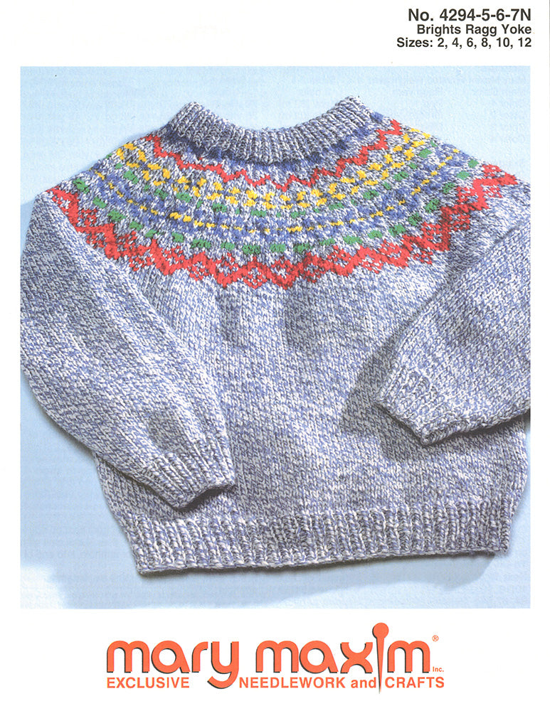 Brights Ragg Yoke Sweater Pattern