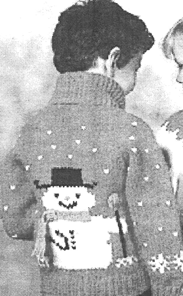 Snowman Cardigan Pattern
