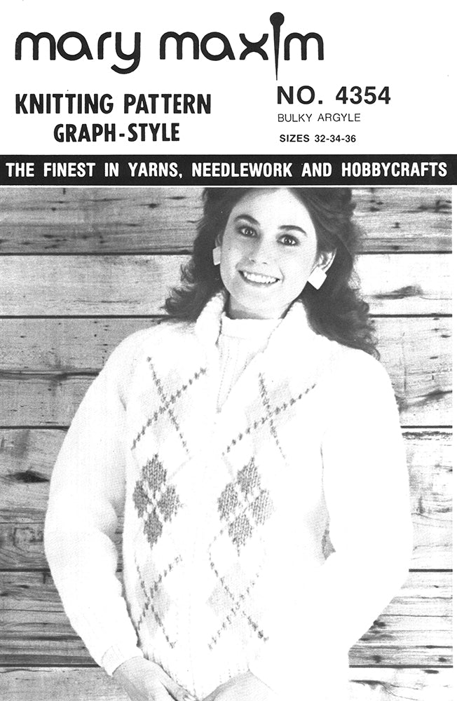 Bulky Argyle Sweater Pattern