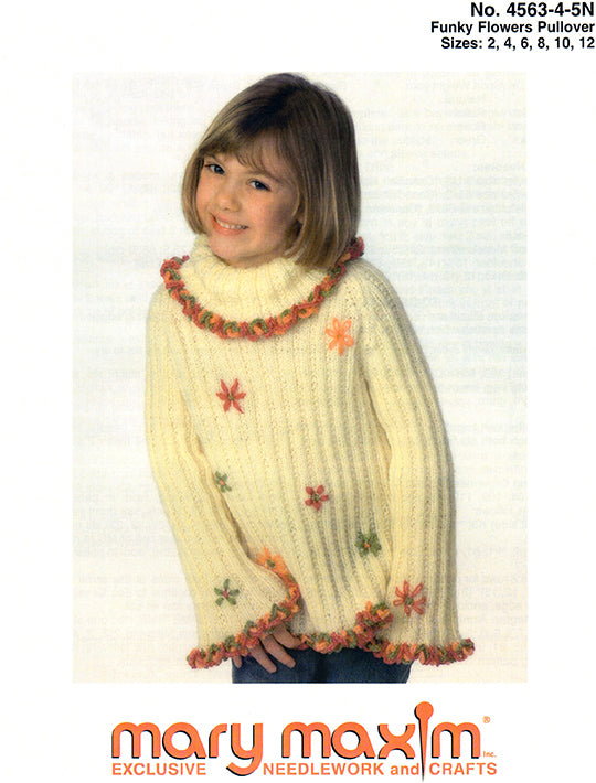 Funky Flowers Pullover Pattern