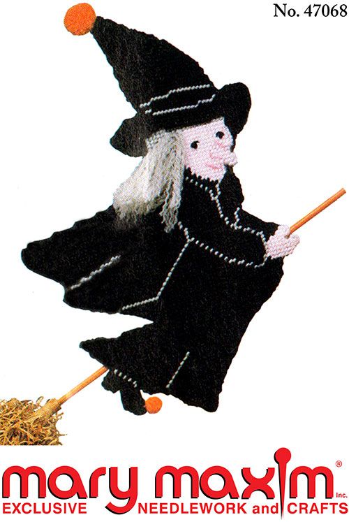 Free Witch on a Broom Pattern