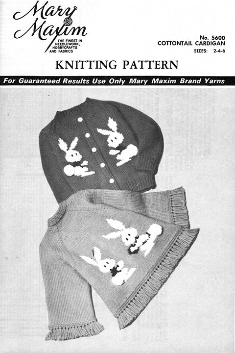 Cottontail Cardigan Pattern