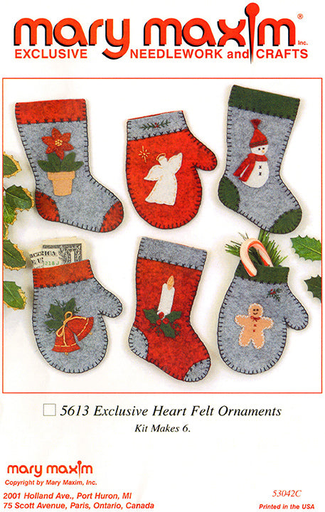 Exclusive Heart Felt Ornaments Pattern
