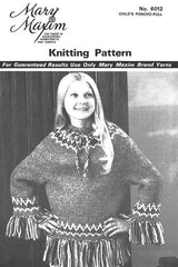 Child's Poncho-Pullover Pattern