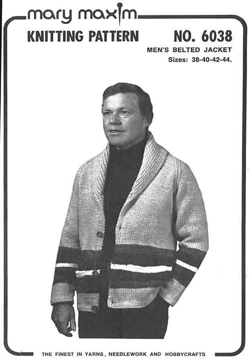 Men's Belted Jacket Pattern