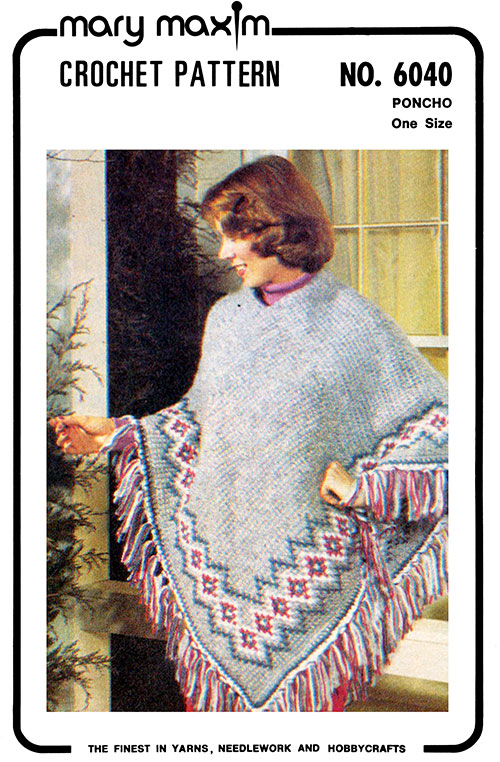 Poncho Pattern – Mary Maxim