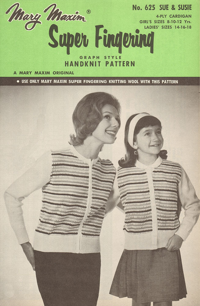 Sue & Suzie Cardigan Pattern