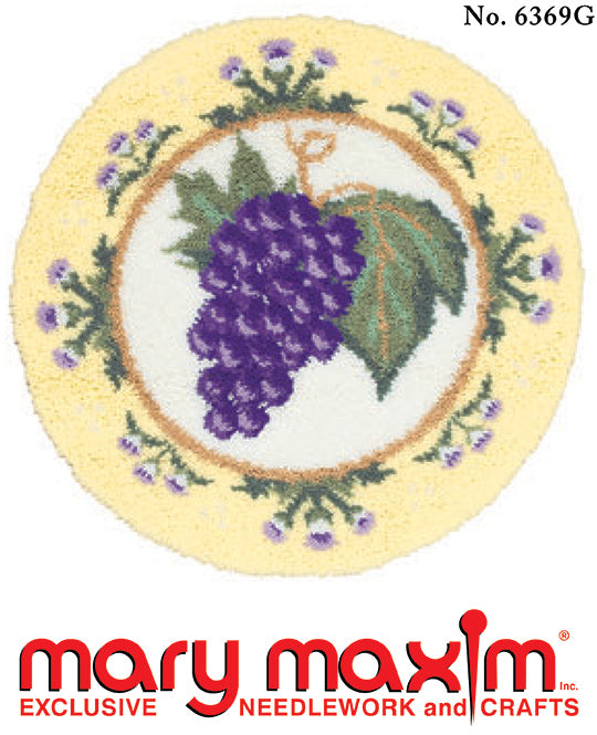 Vintage Grape Rug Pattern