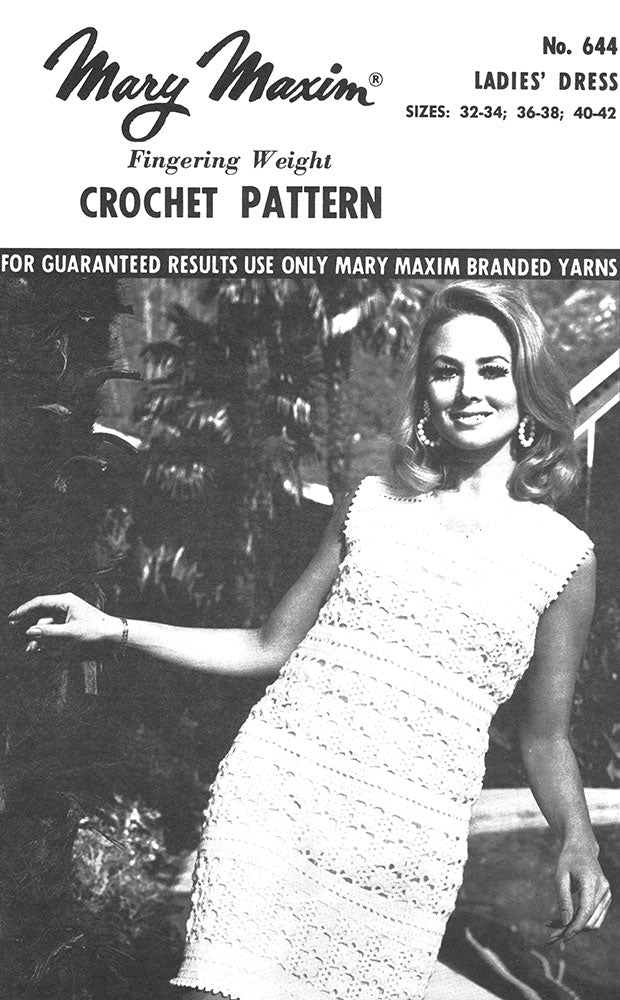 Patrón de vestido de mujer – Mary Maxim