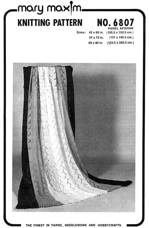 Panel Afghan Pattern – Mary Maxim