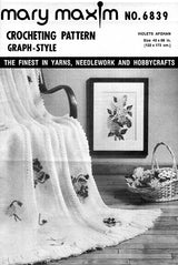 Patrón afgano violetas