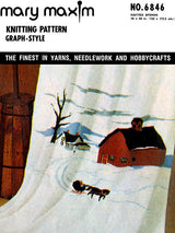 Snow Scene Knitted Afghan Pattern