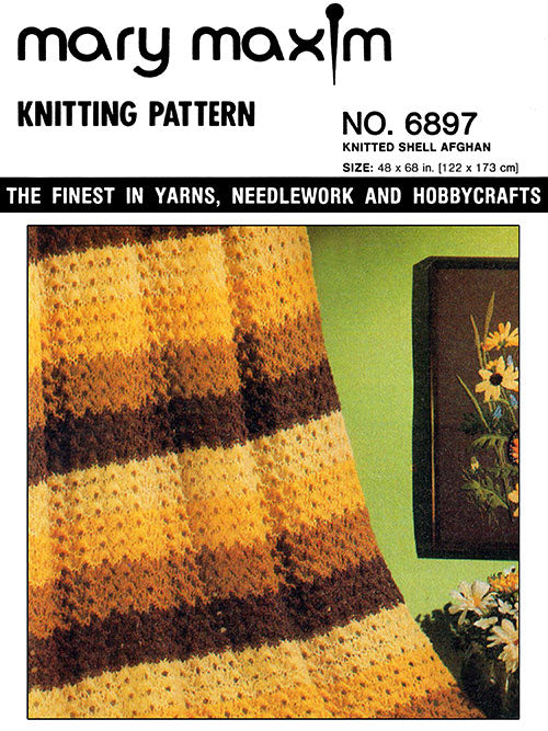 Knitted Shell Afghan Pattern