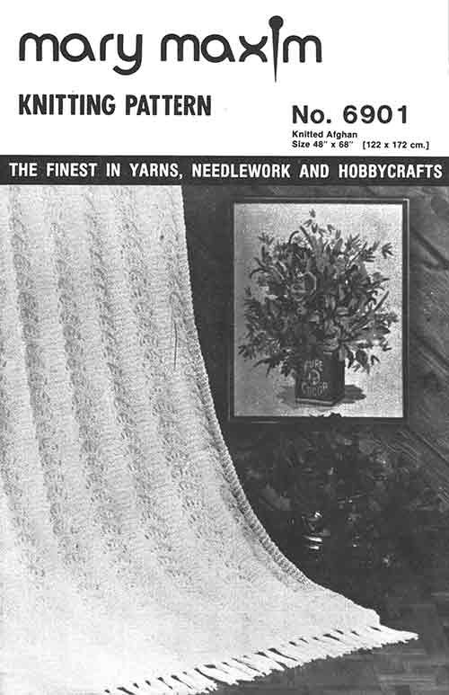 Modèle afghan tricoté