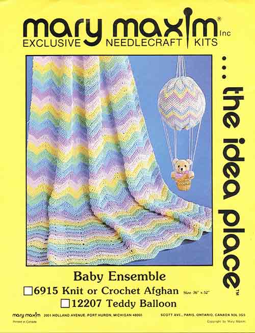 Ripple Afghans Crochet Book - Mary Maxim Afghan Patterns Collection