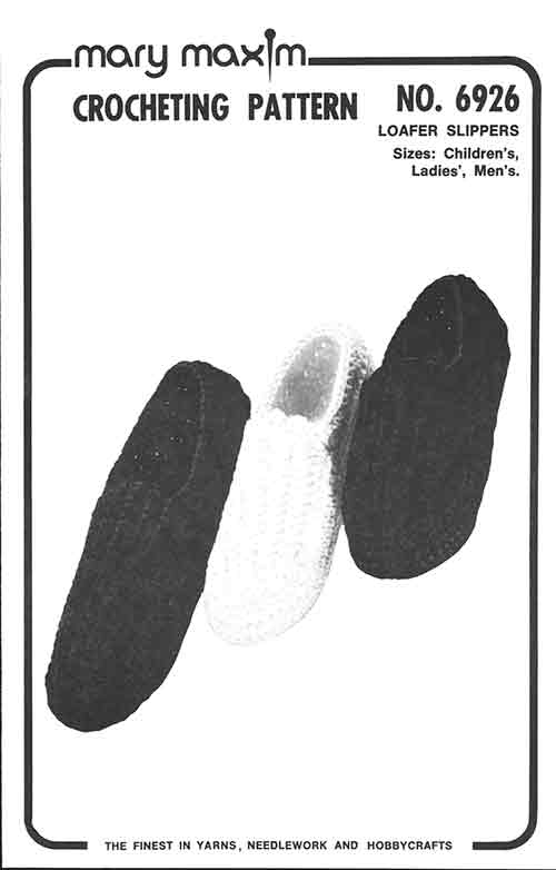 Loafer Slippers Pattern